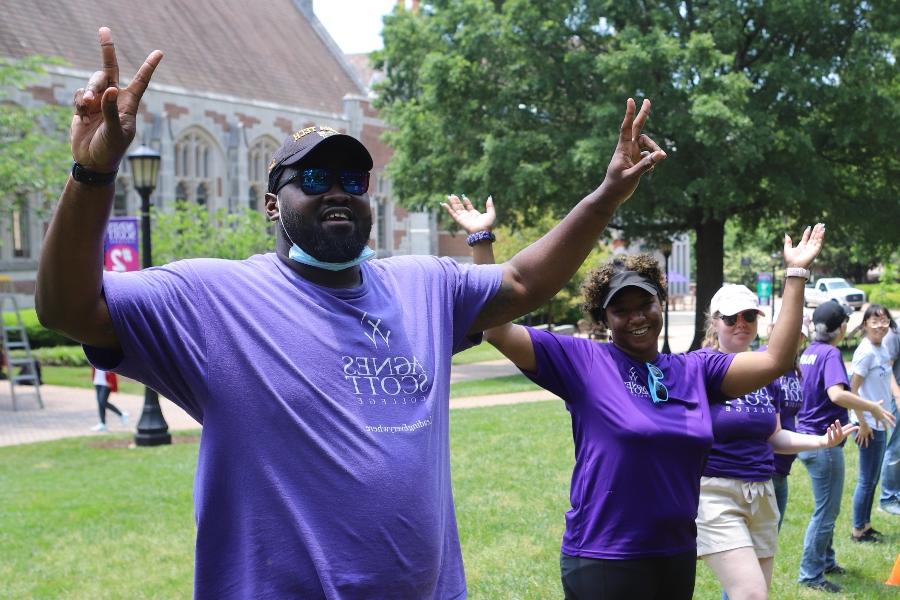 employees celebrating Community Day